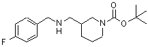 CAS#: 887587-55-5, 2-Methyl-2-propanyl 3-{[(4-fluorobenzyl)amino]methyl}-1-piperidinecarboxylate