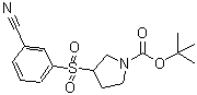CAS#: 887587-73-7, 2-Methyl-2-propanyl 3-[(3-cyanophenyl)sulfonyl]-1-pyrrolidinecarboxylate