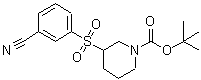 CAS 登录号：887589-95-9， 3-[(3-氰基苯基)磺酰基]-1-哌啶羧酸叔丁酯
