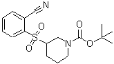 CAS 登录号：887590-03-6， 3-[(2-氰基苯基)磺酰基]-1-哌啶羧酸叔丁酯