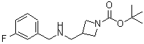 CAS#: 887590-12-7, 2-Methyl-2-propanyl 3-{[(3-fluorobenzyl)amino]methyl}-1-azetidinecarboxylate