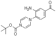 CAS 登录号:887595-40-6, 4-(4-乙酰基-2-氨基苯基)-1(4H)-吡嗪羧酸叔丁酯