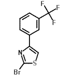 CAS 登录号：887625-72-1， 2-溴-4-[3-(三氟甲基)苯基]-1,3-噻唑