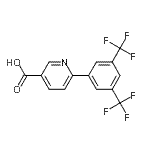 CAS 登录号：887976-37-6， 6-[3,5-二(三氟甲基)苯基]烟酸