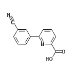 CAS 登录号：887981-96-6， 6-(3-氰基苯基)-2-吡啶羧酸