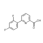 CAS 登录号：887983-05-3， 6-(2,4-二氟苯基)-2-吡啶羧酸