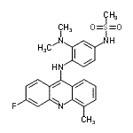 CAS#: 88914-38-9, N-{3-(Dimethylamino)-4-[(3-fluoro-5-methyl-9-acridinyl)amino]phenyl}methanesulfonamide
