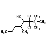 CAS#: 88920-81-4, 1,1-Dichloro-3-methyl-1-(trimethylsilyl)-2-hexanol