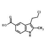 CAS#: 889953-68-8, 3-(2-Chloroethyl)-2-methyl-1H-indole-5-carboxylic acid