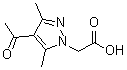CAS 登录号：890092-87-2， (4-乙酰基-3,5-二甲基-1H-吡唑-1-基)乙酸