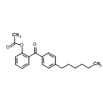 CAS#: 890098-48-3, 2-(4-Hexylbenzoyl)phenyl acetate