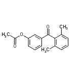 CAS 登录号：890099-14-6， 3-(2,6-二甲基苯甲酰)苯基乙酸酯