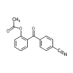 CAS 登录号：890099-34-0， 2-(4-氰基苯甲酰基)苯基乙酸酯