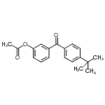 CAS#: 890099-86-2, 3-[4-(2-Methyl-2-propanyl)benzoyl]phenyl acetate