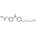 CAS#: 890099-96-4, 3-(4-Hexylbenzoyl)phenyl acetate