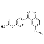 CAS#: 890100-21-7, 4-(2,5-Dimethoxybenzoyl)phenyl acetate
