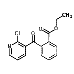 CAS#: 890100-43-3, Ethyl 2-[(2-chloro-3-pyridinyl)carbonyl]benzoate