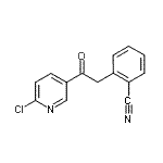 CAS#: 890100-44-4, 2-[2-(6-Chloro-3-pyridinyl)-2-oxoethyl]benzonitrile