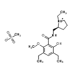 CAS#: 89020-43-9, (2S)-2-{[(3,5-Diethyl-2-hydroxy-6-methoxybenzoyl)amino]methyl}-1-ethylpyrrolidinium methanesulfonate