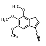 CAS#: 890309-52-1, 5,6,7-Trimethoxy-1H-indene-3-carbonitrile