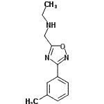 CAS 登录号：890324-23-9， N-{[3-(3-甲基苯基)-1,2,4-恶二唑-5-基]甲基}乙胺