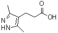CAS 登录号：890625-93-1， 3-(3,5-二甲基-1H-吡唑-4-基)丙酸