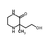CAS 登录号：890926-95-1， 3-(2-羟基乙基)-3-甲基-2-哌嗪酮