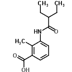 CAS#: 890993-40-5, 3-[(2-Ethylbutanoyl)amino]-2-methylbenzoic acid