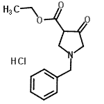 CAS#: 891-72-5, Ethyl 1-benzyl-4-oxo-3-pyrrolidinecarboxylate hydrochloride (1:1)
