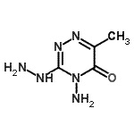 CAS#: 89124-32-3, 4-Amino-3-hydrazino-6-methyl-1,2,4-triazin-5(4H)-one