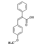 CAS 登录号：89156-94-5， (2Z)-3-(4-甲氧基苯基)-2-苯基丙烯酸