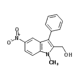 CAS#: 89159-60-4, (1-Methyl-5-nitro-3-phenyl-1H-indol-2-yl)methanol