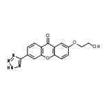 CAS#: 89217-37-8, 2-(2-Hydroxyethoxy)-6-(2H-tetrazol-5-yl)-9H-xanthen-9-one