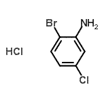 CAS#: 89324-52-7, 2-Bromo-5-chloroaniline hydrochloride (1:1)