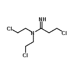 CAS 登录号：89353-72-0， (1E)-3-氯-N,N-二(2-氯乙基)丙脒