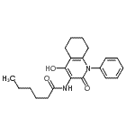 CAS#: 893601-94-0, N-(4-Hydroxy-2-oxo-1-phenyl-1,2,5,6,7,8-hexahydro-3-quinolinyl)hexanamide