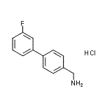 CAS#: 893649-06-4, 1-(3'-Fluoro-4-biphenylyl)methanamine hydrochloride (1:1)