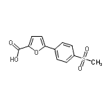CAS#: 893738-07-3, 5-[4-(Methylsulfonyl)phenyl]-2-furoic acid