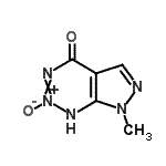 CAS#: 89403-96-3, 7-Methyl-1,7-dihydro-4H-pyrazolo[3,4-d][1,2,3]triazin-4-one 2-oxide