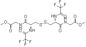 CAS 登录号：89422-41-3， (7R,12R)-3,6,13-三氧代-7,12-二[(三氟乙酰基)氨基]-2-氧杂-9,10-二硫杂-5,14-二氮杂十六烷-16-酸甲酯
