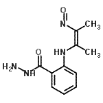 CAS 登录号：89455-74-3， 2-{[(2Z)-3-亚硝基-2-丁烯-2-基]氨基}苯甲酰肼