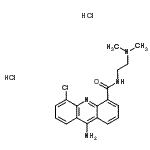 CAS 登录号：89459-12-1， 9-氨基-5-氯-N-[2-(二甲基氨基)乙基]-4-吖啶甲酰胺二盐酸盐