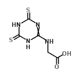 CAS 登录号：89482-27-9， N-(4,6-二硫代-1,4,5,6-四氢-1,3,5-三嗪-2-基)甘氨酸