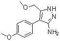 CAS#: 895010-30-7, 5-(Methoxymethyl)-4-(4-methoxyphenyl)-1H-pyrazol-3-amine