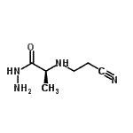 CAS 登录号：89534-01-0， (2S)-2-[(2-氰基乙基)氨基]丙酰肼