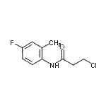 CAS 登录号：895664-33-2， 3-氯-N-(4-氟-2-甲基苯基)丙酰胺
