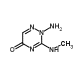 CAS 登录号：89569-70-0， 2-氨基-3-(甲基氨基)-1,2,4-三嗪-5(2H)-酮