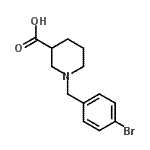 CAS 登录号：896046-60-9， 1-(4-溴苄基)-3-哌啶羧酸
