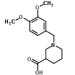 CAS 登录号：896046-80-3， 1-(3,4-二甲氧基苄基)-3-哌啶羧酸