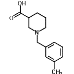 CAS 登录号：896047-15-7， 1-(3-甲基苄基)-3-哌啶羧酸